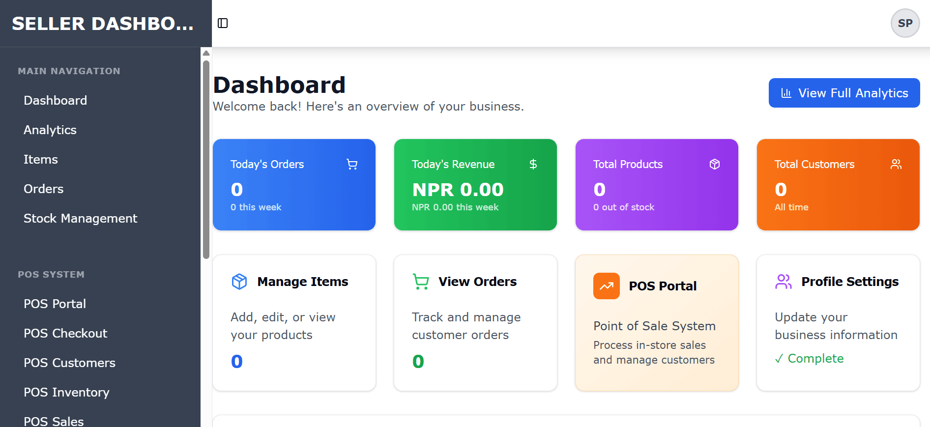 CMS and POS for E-commerce project preview